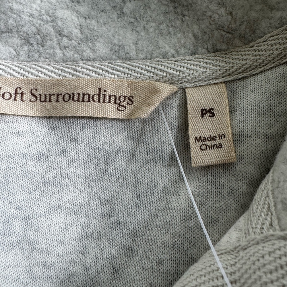 Soft Surroundings Gray Cuddle Pullover - Picture 3 of 7